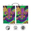 Patterned Fleur De Lis Applique Flag House
