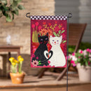 Loving Cats Applique Flag Garden