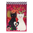 Loving Cats Applique Flag Garden