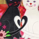 Loving Cats Applique Flag Garden