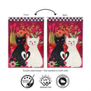 Loving Cats Applique Flag Garden
