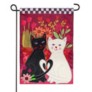 Loving Cats Applique Flag Garden