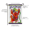 Mardi Gras Lobster Applique Flag Garden
