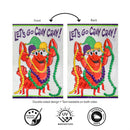 Mardi Gras Lobster Applique Flag House