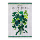 Shamrock Bouquet Applique Flag House