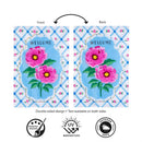 Peony Blossoms Applique Flag House