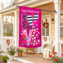 L.O.V.E Applique Flag House
