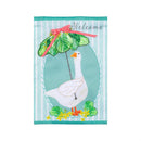 Springtime Goose Applique Flag Garden