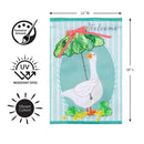 Springtime Goose Applique Flag Garden