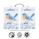 Fabric Blue Bird Applique Flag Garden