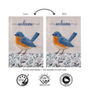 Fabric Blue Bird Applique Flag House