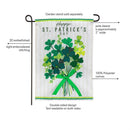 Shamrock Bouquet Applique Flag Garden