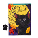 Winky Blinky Happy Meow-O-Ween Applique Lighted Garden Flag Garden
