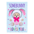 Somebunny Loves You Applique Flag Garden