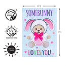 Somebunny Loves You Applique Flag Garden