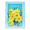 Daffodils & Stripes Applique Flag Garden