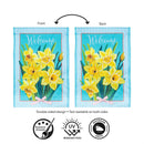 Daffodils & Stripes Applique Flag Garden