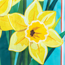 Daffodils & Stripes Applique Flag House