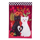 Loving Cats Applique Flag House