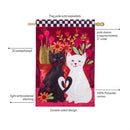 Loving Cats Applique Flag House