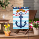 Anchored Here Applique Flag Garden