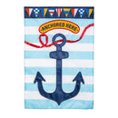 Anchored Here Applique Flag Garden