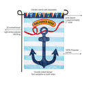 Anchored Here Applique Flag Garden