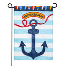 Anchored Here Applique Flag Garden