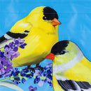 Goldfinch Family Applique Flag House