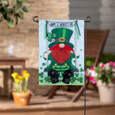 Leprechaun Swing Applique Flag Garden