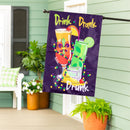 Drink, Drank, and Drunk Applique Flag House
