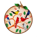 Cottage Garden Birdbath, Metal Songbird Gathering with Stand 18"