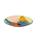 Cottage Garden Birdbath, Glass Butterfly Bloom, 18"