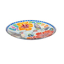 Cottage Garden Birdbath, Glass Hummingbird Mosaic Look, 18"