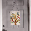 Welcome to the Flock Burlap Flag Garden