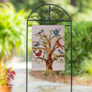 Welcome to the Flock Burlap Flag Garden