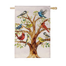 Welcome to the Flock Burlap Flag House