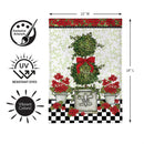 Bloom & Blossom Geranium Burlap Flag Garden