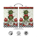 Bloom & Blossom Geranium Burlap Flag Garden