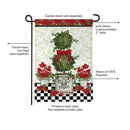 Bloom & Blossom Geranium Burlap Flag Garden