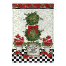 Bloom & Blossom Geranium Burlap Flag Garden