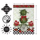 Bloom & Blossom Geranium Burlap Flag House