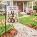 Every Bunny Welcome Here Burlap Garden Flag Garden