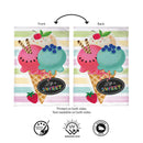 Life Is Sweet Burlap Flag Garden