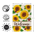 Sunflower Burst Burlap Flag Garden