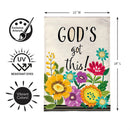 God's Got This Burlap Flag Garden