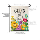 God's Got This Burlap Flag Garden