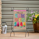 Summer Popsicle Burlap Garden Flag
