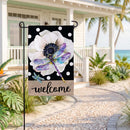 Radiant Dragonfly Welcome Burlap Flag Garden