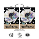 Radiant Dragonfly Welcome Burlap Flag Garden